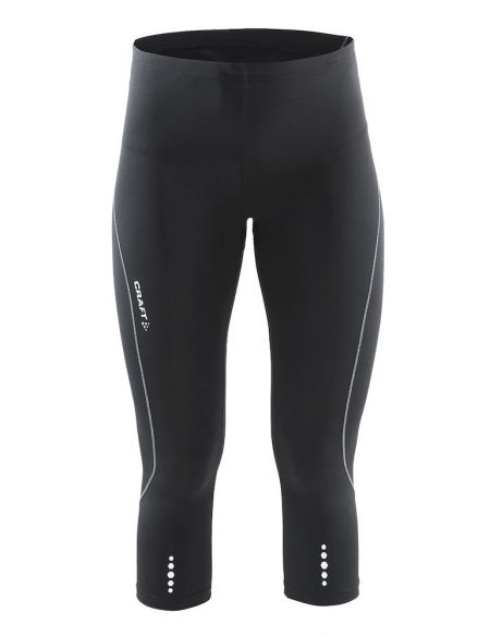 Craft Mind capri 3/4 hardloopbroek zwart dames 1903945-9920