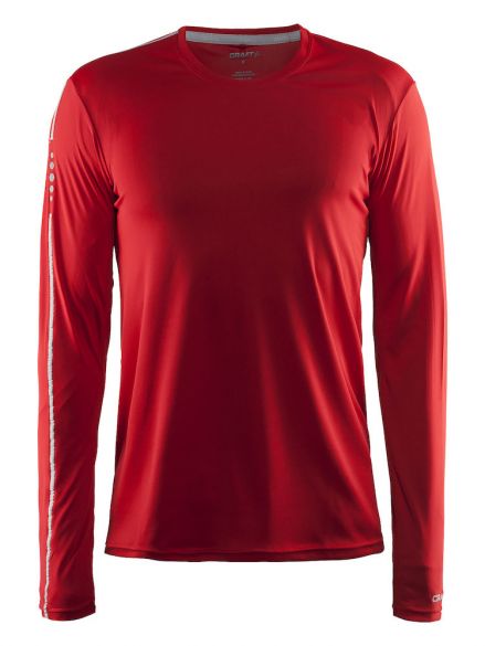 Craft Mind lange mouw hardloopshirt rood heren 1903948-1430-vrr