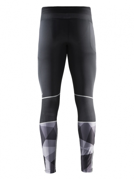 Craft Devotion tight Hardloopbroek heren zwart zilver 1903973-9091