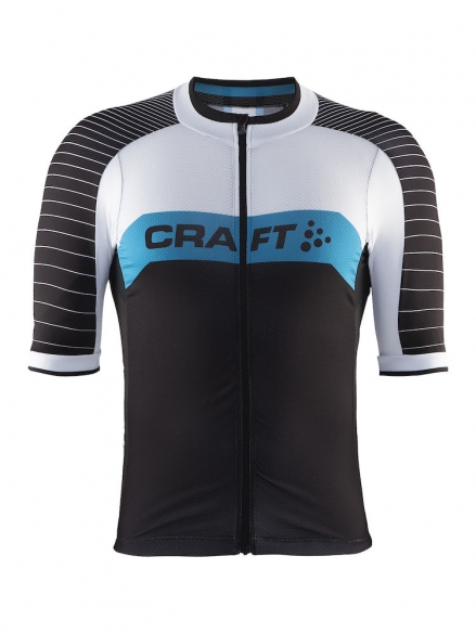 Craft Gran fondo fietsshirt heren wit/blauw/zwart 1903989-9659
