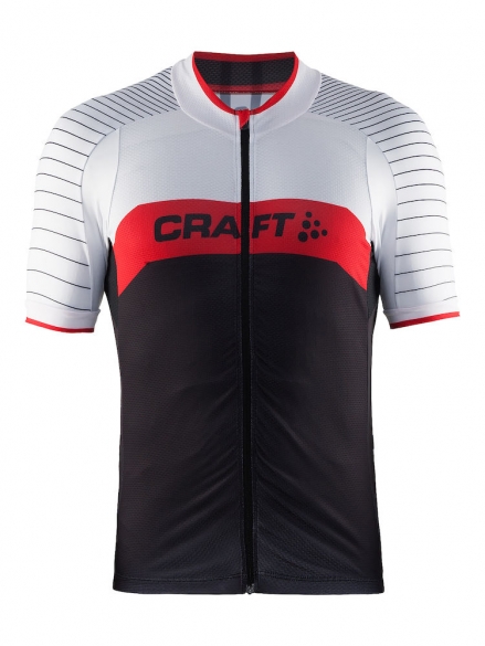 Craft Gran fondo fietsshirt heren wit/rood/zwart 1903989-9430
