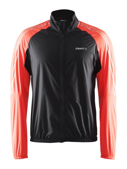 Craft velo wind jacket heren zwart oranje 1903996-9825