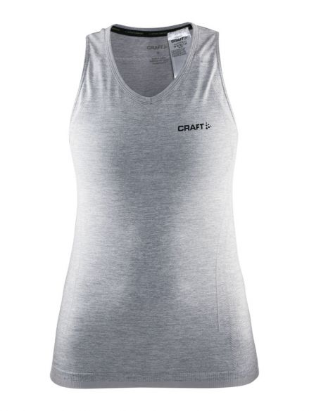 Craft Active Comfort v-hals singlet grijs dames 1904083-1950