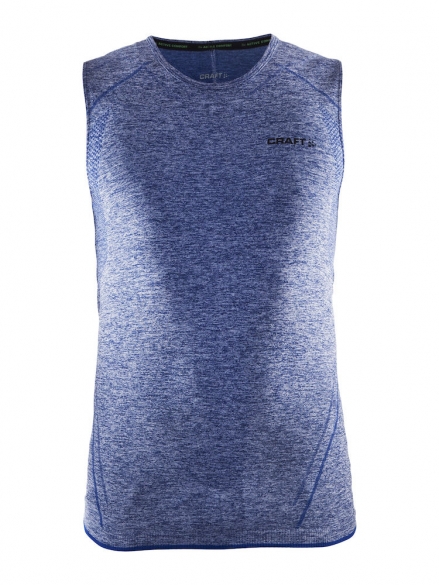 Craft Active Comfort mouwloos ondershirt blauw/deep heren 1904084-1381