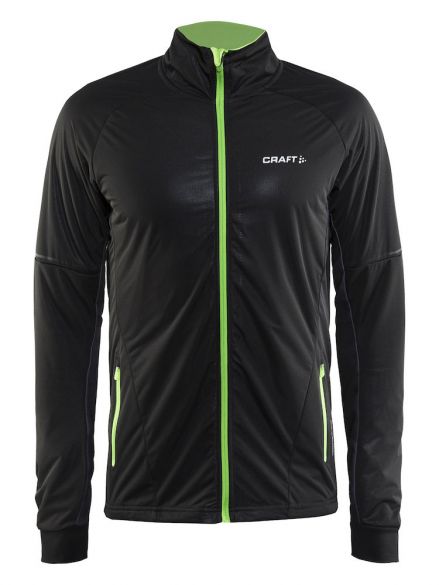 Craft Storm langlauf jack 2.0 zwart/groen heren 1904258-9091