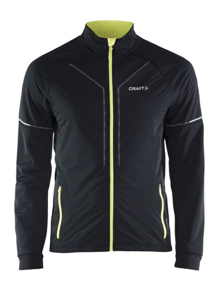 Craft Storm langlauf jack 2.0 zwart/geel heren 1904258-9603