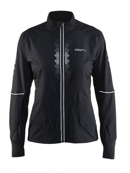 Craft Brilliant 2.0 light hardloopjack zwart dames 1904306-9999