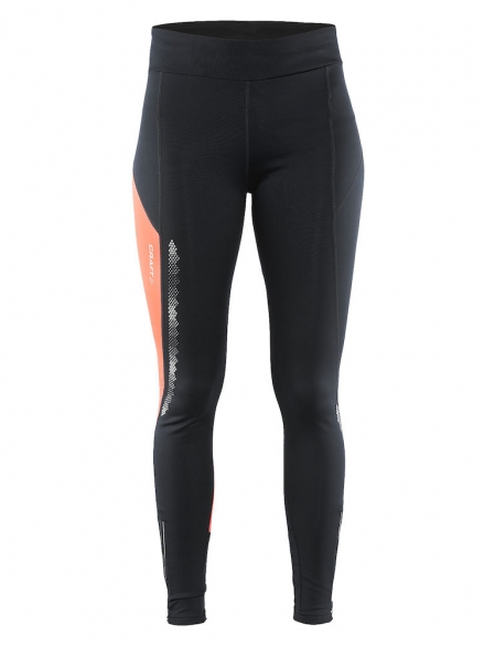Craft Brilliant 2.0 thermal hardloopbroek zwart/shock dames 1904312-9825