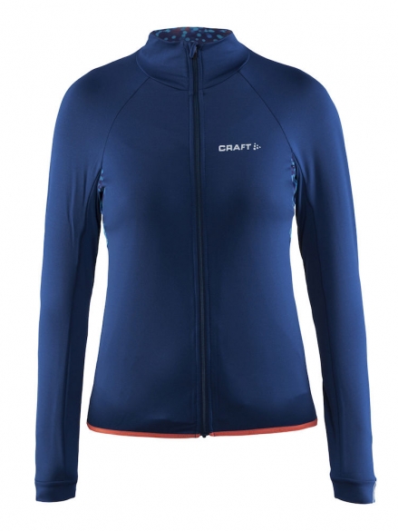 Craft Velo thermal fietsshirt lange mouw blauw dames 1904432-2381