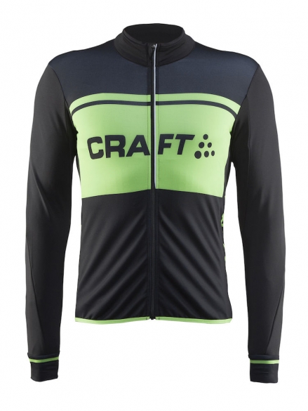 Craft Classic thermal jersey fietsshirt zwart/shout heren 1904442-9620