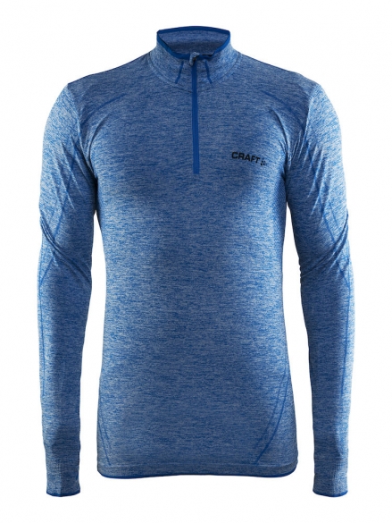 Craft Active Comfort Zip lange mouw ondershirt blauw/sweden heren 1904480-1336-vrr