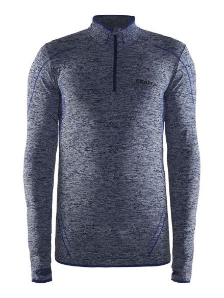 Craft Active Comfort Zip lange mouw ondershirt blauw/thunder heren 1904480-2392