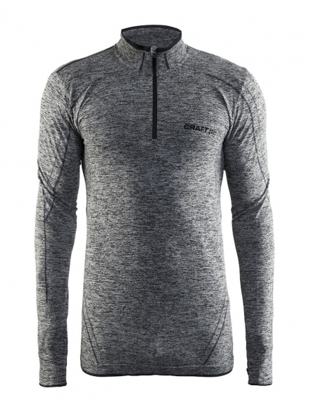 Craft Active Comfort Zip lange mouw ondershirt zwart heren 1904480-B999