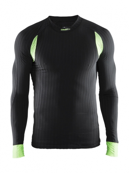 Craft Active extreme 2.0 CN lange mouw ondershirt zwart/shout heren 1904495-9620