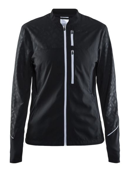 Craft Breakaway hardloopjack zwart/wit dames 1904760-9900