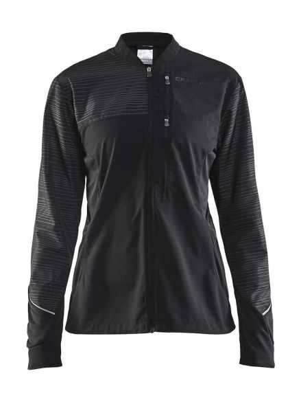 Craft Breakaway hardloopjack zwart/gravel dames 1904760-9999