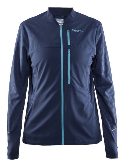 Craft Breakaway hardloopjack blauw/depth dames 1904760-2384