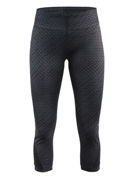 Craft Breakaway capri 3/4 hardloopbroek P-stir zwart dames 1904772-2100