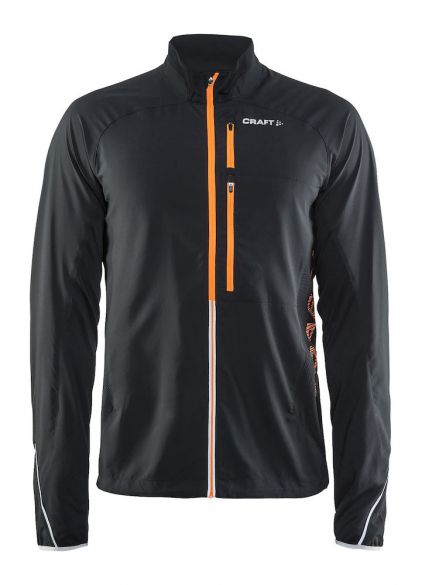 Craft Breakaway hardloopjack zwart/oranje heren 1904781-9576