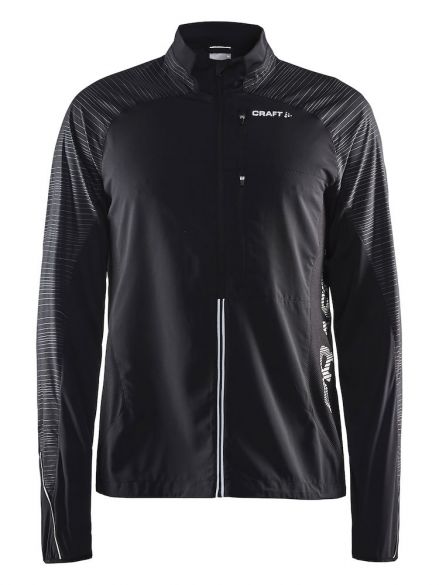 Craft Breakaway hardloopjack zwart/gravel heren 1904781-9999