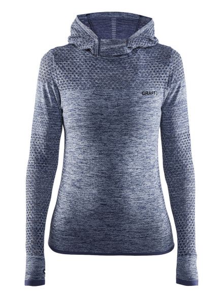 Craft Core seamless hoodie Skipully grijs dames 1904871-1315