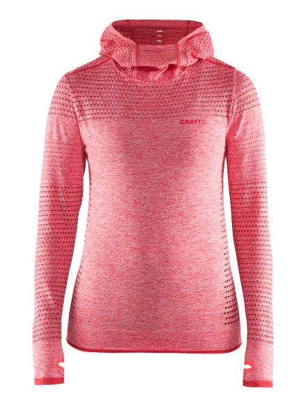 Craft Core seamless hoodie Skipully roze dames 1904871-1452