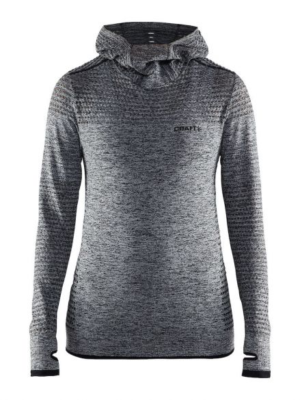 Craft Core seamless hoodie Skipully blauw dames 1904871-1998