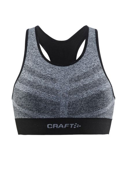 Craft cool comfort mid impact beha grijs/zwart 1904907-1998-VRR