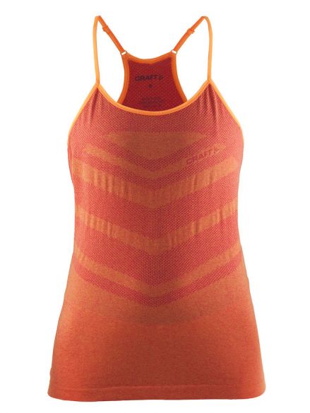 Craft cool comfort singlet mouwloos oranje/push dames 1904912-2411