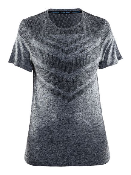 Craft Cool comfort korte mouw ondershirt zwart/melange dames 1904913-1998