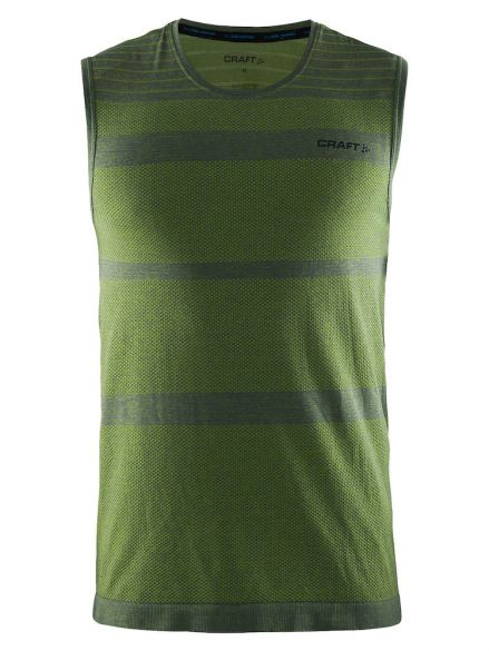 Craft cool comfort mouwloos ondershirt groen heren 1904915-2605