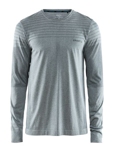 Craft cool comfort lange mouw ondershirt grijs/melange heren 1904917-1615