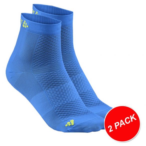 Craft Cool Mid Sokken blauw 2 Pack 1905044-2355