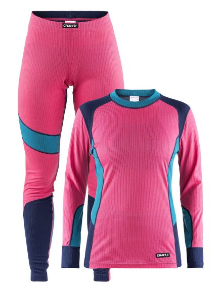Craft Active onderkleding voordeel set roze/blauw dames 1905331-720658
