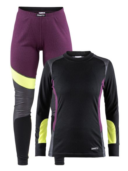 Craft Active onderkleding voordeel set zwart/paars dames 1905331-785975