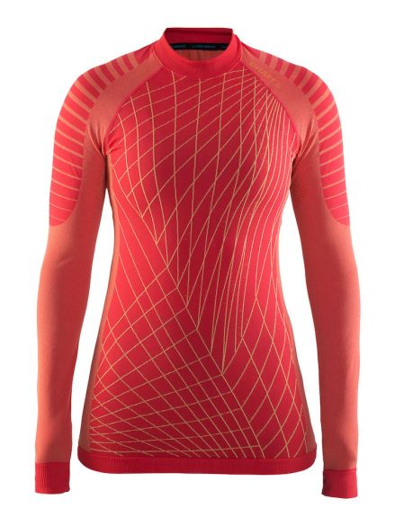Craft Active intensity crewneck lange mouw ondershirt rood dames 1905333-452563