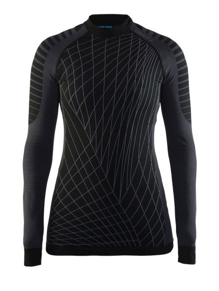 Craft Active intensity crewneck lange mouw ondershirt zwart/granite dames 1905333-999985