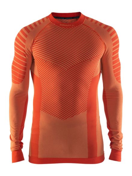 Craft Active intensity crewneck lange mouw ondershirt oranje heren 1905337-566603