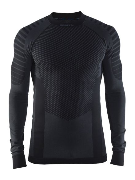 Craft Active intensity crewneck lange mouw ondershirt zwart/granite heren 1905337-999985-VRR