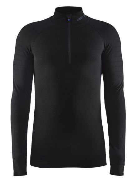 Craft Active intensity zip lange mouw ondershirt zwart heren 1905338-999000