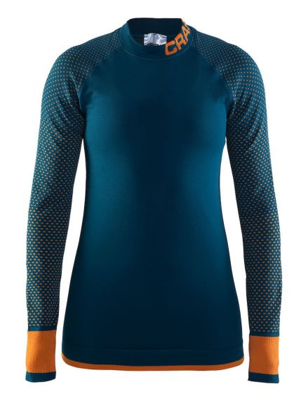 Craft warm intensity CN lange mouw ondershirt blauw dames 1905347-370563