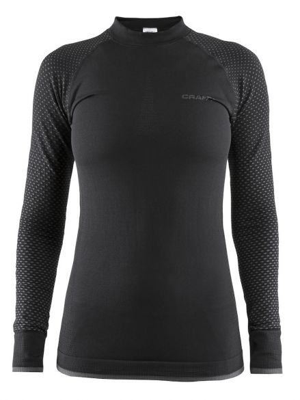 Craft warm intensity CN lange mouw ondershirt zwart dames 1905347-999999
