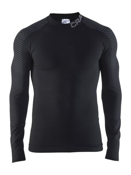 Craft warm intensity CN lange mouw ondershirt zwart/granite heren 1905350-999985