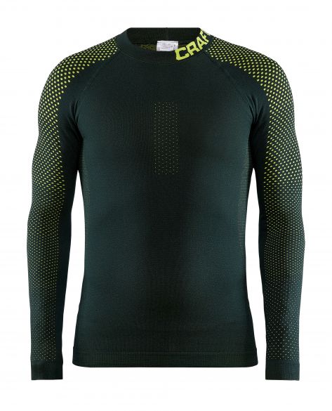 Craft warm intensity CN lange mouw ondershirt groen/geel heren 1905350-675618_VRR