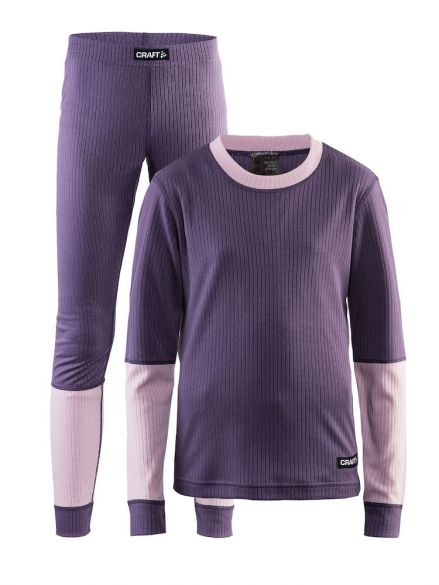 Craft Active onderkleding voordeel set paars kind/junior 1905355/750701