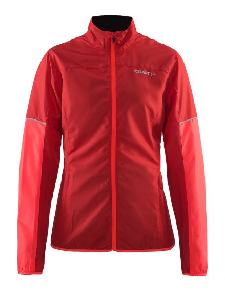 Craft Radiate hardloopjack rood/poppy dames 1905380-452801