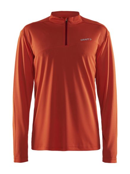 Craft Radiate lange mouw hardloopshirt rood heren 1905387-999603