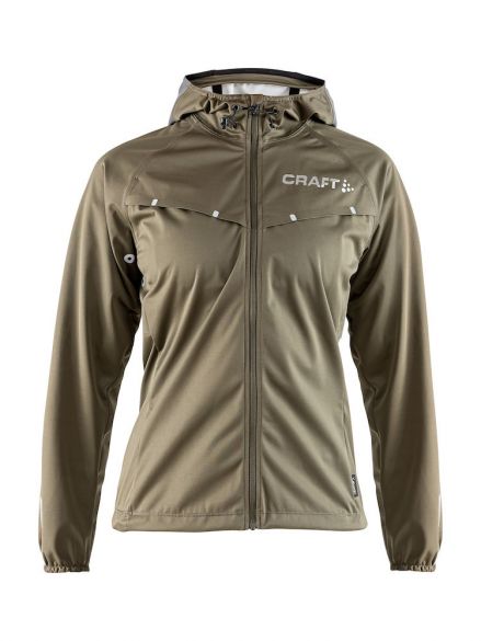Craft Repel hardloopjack olive/zilver dames 1905415-648926