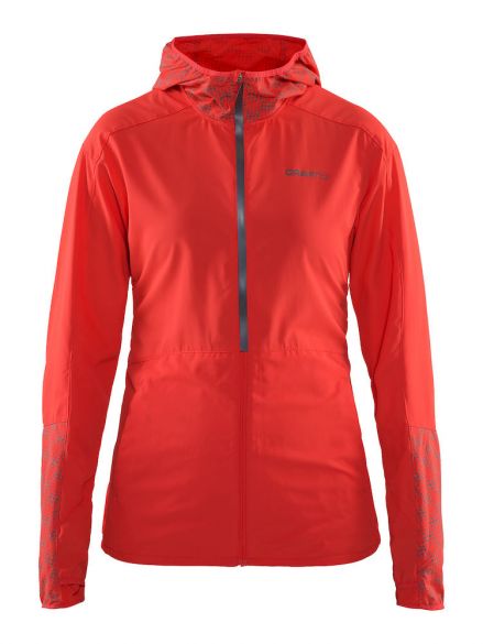 Craft Brilliant 2.0 hood hardloopjack roze dames 1905417-801000