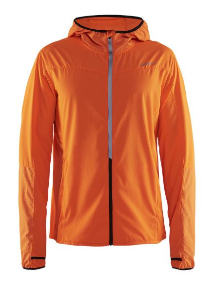 Craft Brilliant 2.0 hood hardloopjack oranje heren 1905418-576999